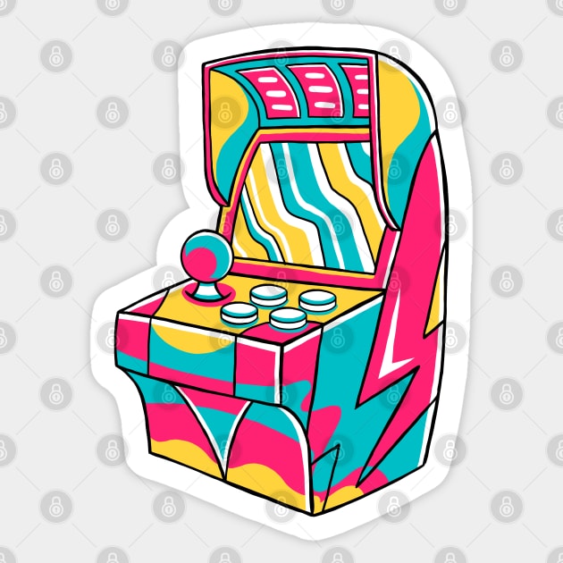 Game Arcade Machine Sticker by MEDZ